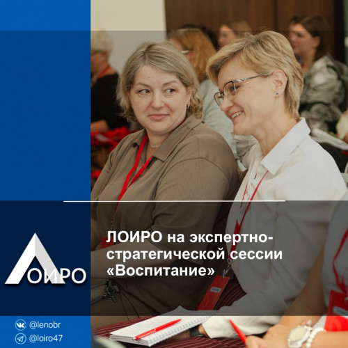 ЛОИРО на экспертно-стратегической сессии «Воспитание»